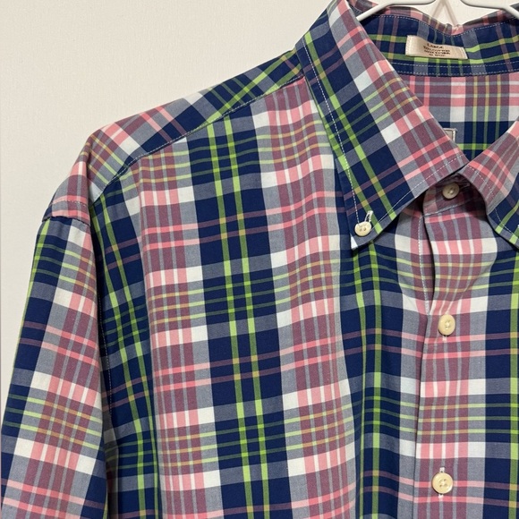 Peter Millar Crown Plaid Button Down Shirt  Size Large - Picture 3 of 13